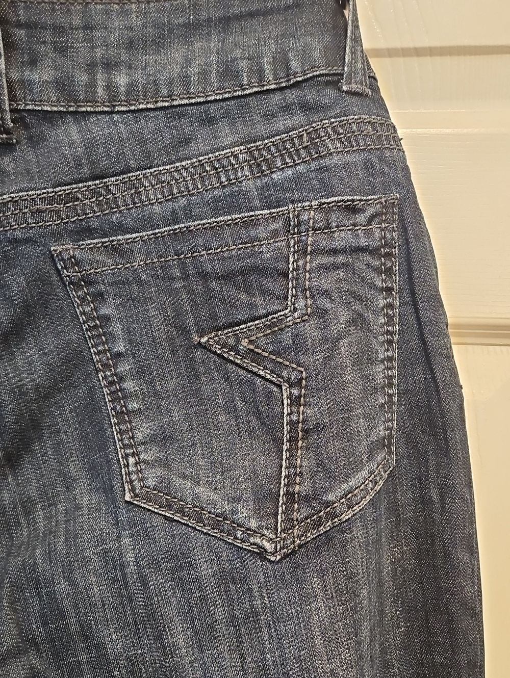 Stetson Women's Dark Blue Denim City Trouser Jeans with Stitched Back Pocket